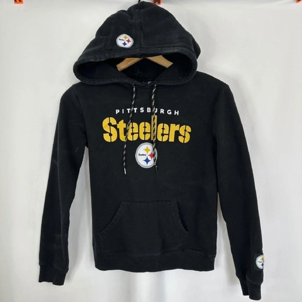 NFL Pittsburgh‎ Steelers Hoodie Pullover Sweatshirt Football Fan Youth Small